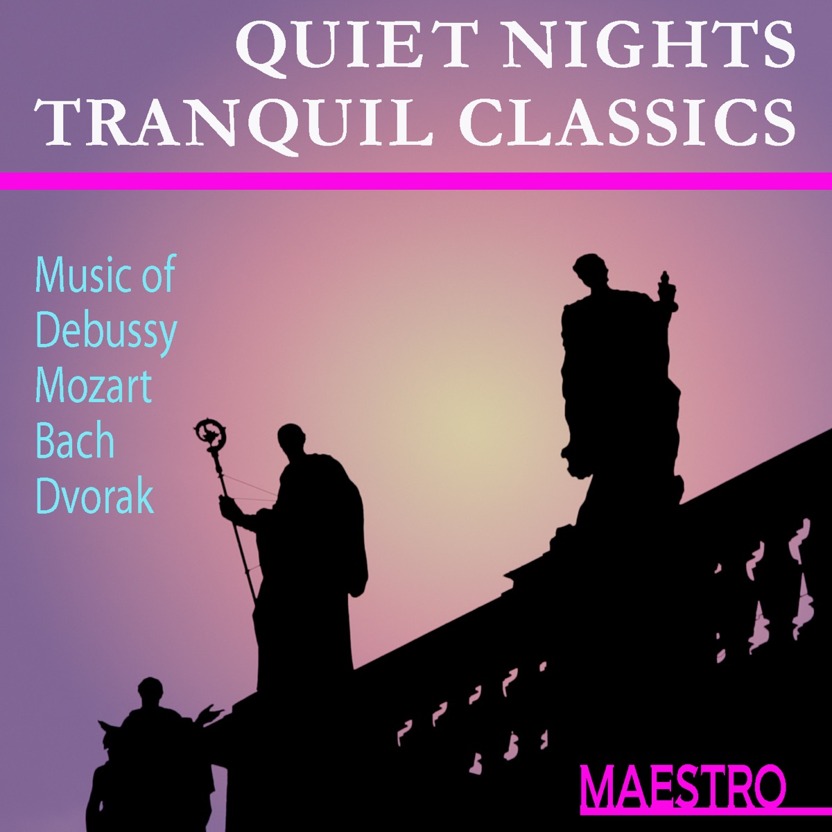 Quiet Nights Tranquil Classics by Bert Lucarelli, Susan Jolles, Ivan Zenalty, Simon Wynberg, Paul Posnak, Arie Vardi, Slovak Philharmonic Orchestra, Prague Symphony Orchestra, Israel Chamber Orchestra, Libor Pešek & Jiří Bělohlávek album cover