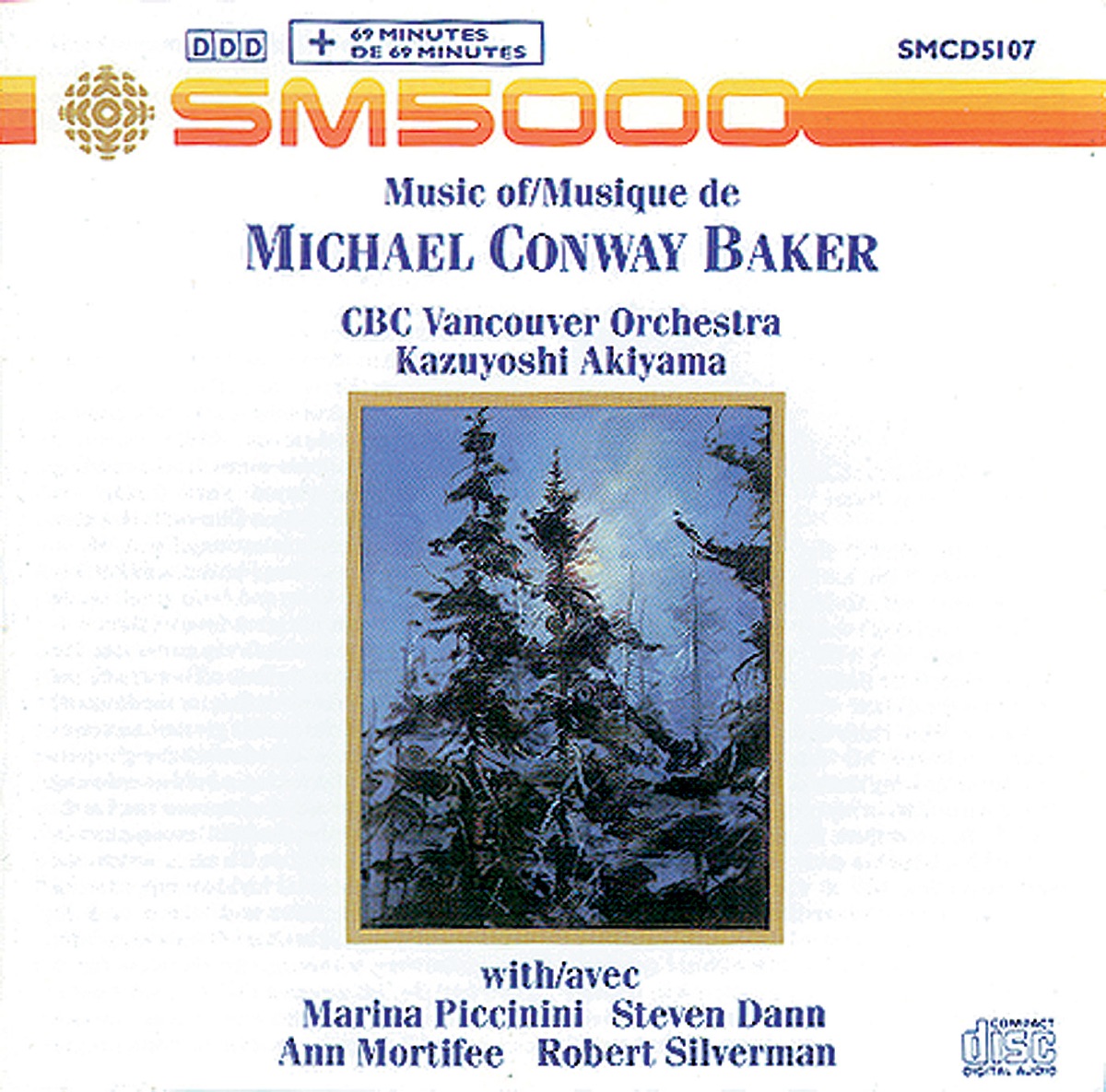 Conway Baker: Music of Conway Baker by Kazuyoshi Akiyama, CBC Vancouver Orchestra, Marina Piccinini, Steven Dann, Ann Mortifee & Robert Silverman album cover