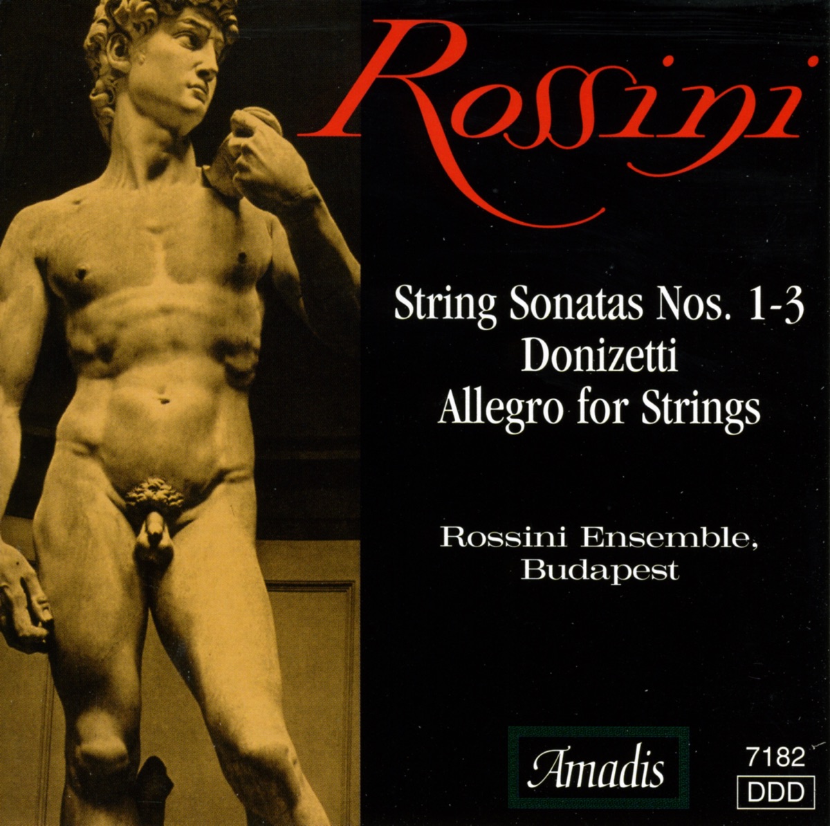 Donizetti: Allegro for Strings in C Major - Rossini: String Sonatas Nos. 1-3 by Andras Kiss & Budapest Rossini Ensemble album cover