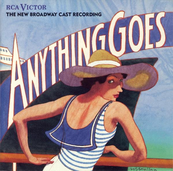 Anything Goes (1987 New Broadway Cast Recording) by Cole Porter, Patti LuPone, Howard McGillin & Bill McCutcheon album cover