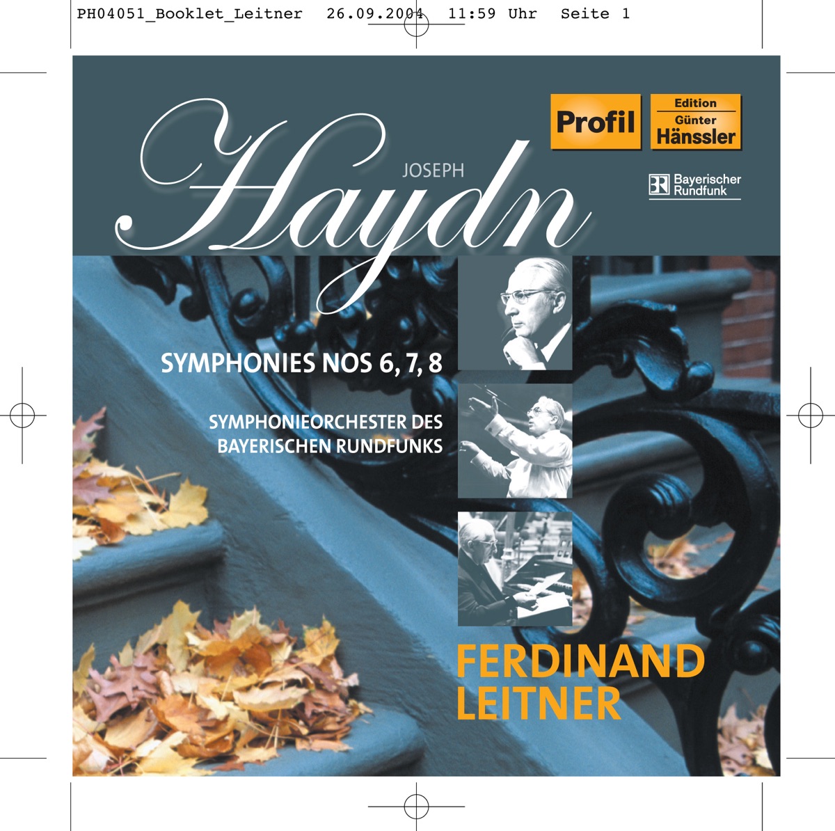 Haydn: Symphony Nos. 6-8 by Bavarian Radio Symphony Orchestra & Ferdinand Leitner album cover