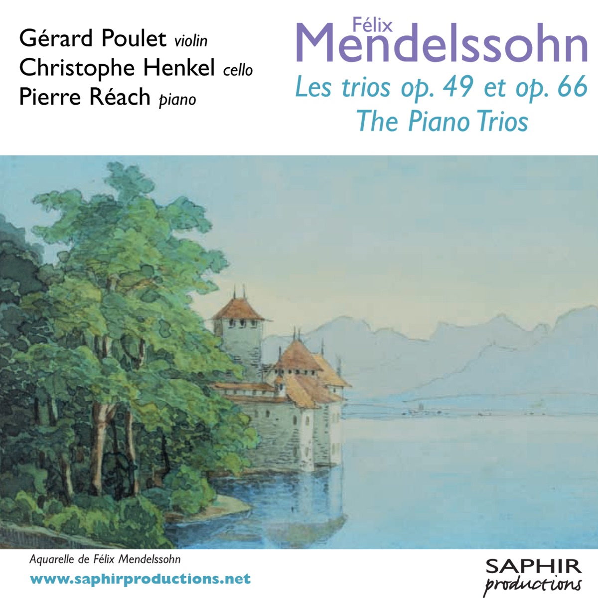 Les Trios op. 49 et op. 66 by Gérard Poulet, Christophe Henkel & Pierre Réach album cover