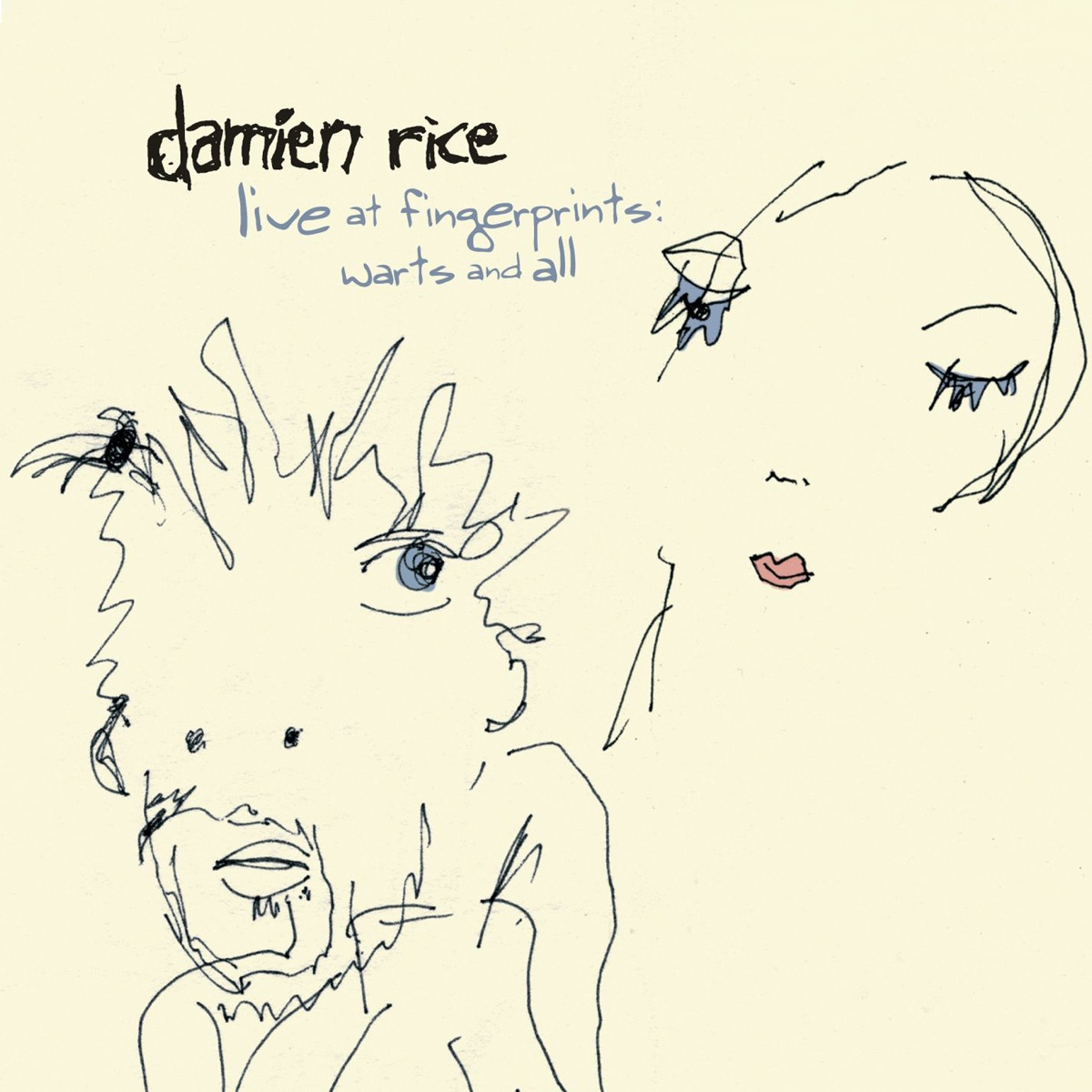 Live At Fingerprints: Warts and All by Damien Rice album cover