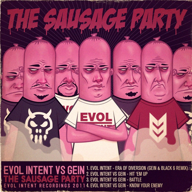 The Sausage Party - EP by Evol Intent & Gein album cover