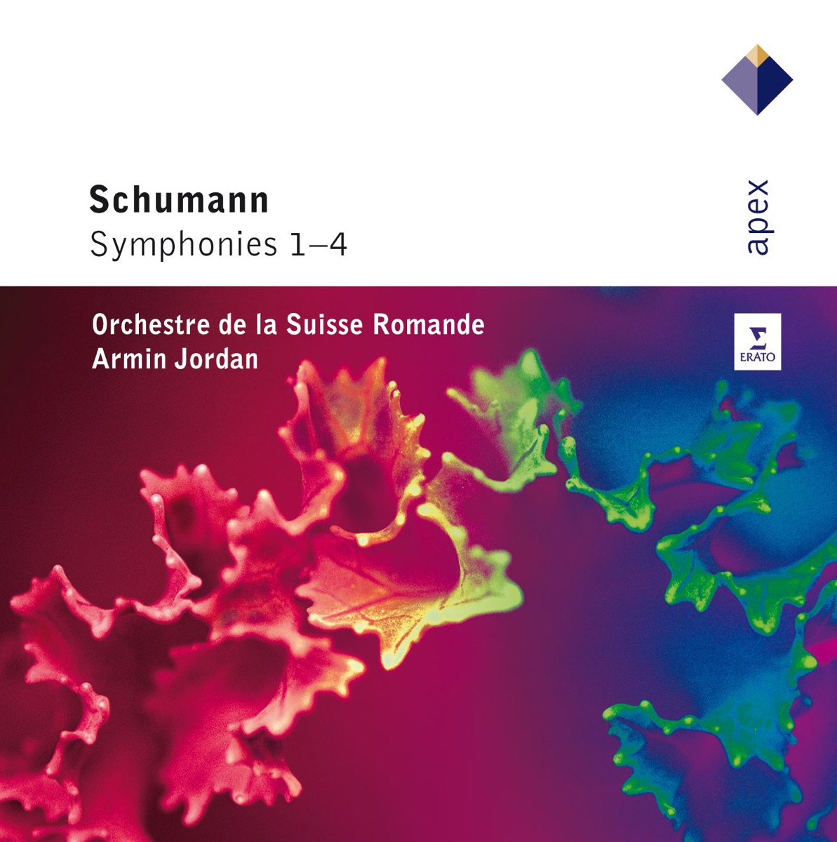 Schumann: Symphonies Nos. 1-4 by Armin Jordan & Orchestre de la Suisse Romande album cover