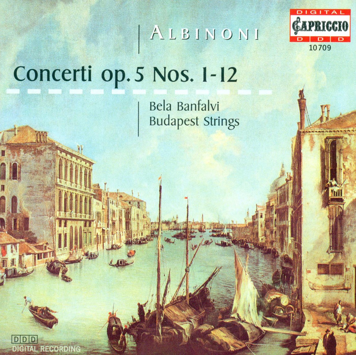 Albinoni: Concerti a 5, Opp. 5, Nos. 1-12 by Béla Bánfalvi, Karoly Botvay & Budapest Strings album cover