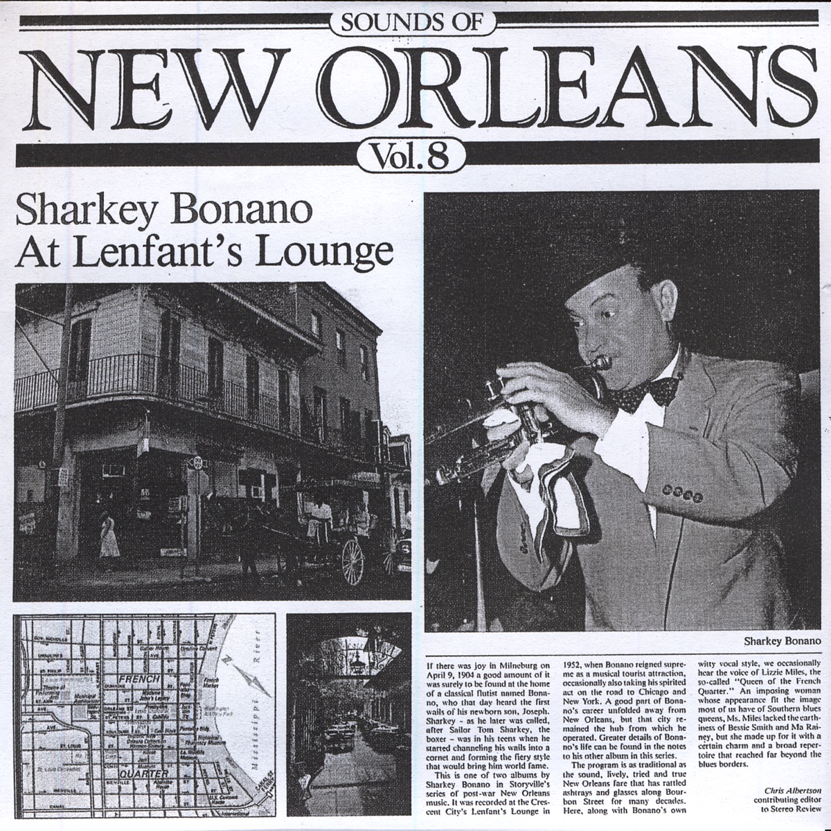 Sounds of New Orleans Vol. 8 by Sharkey Bonano album cover