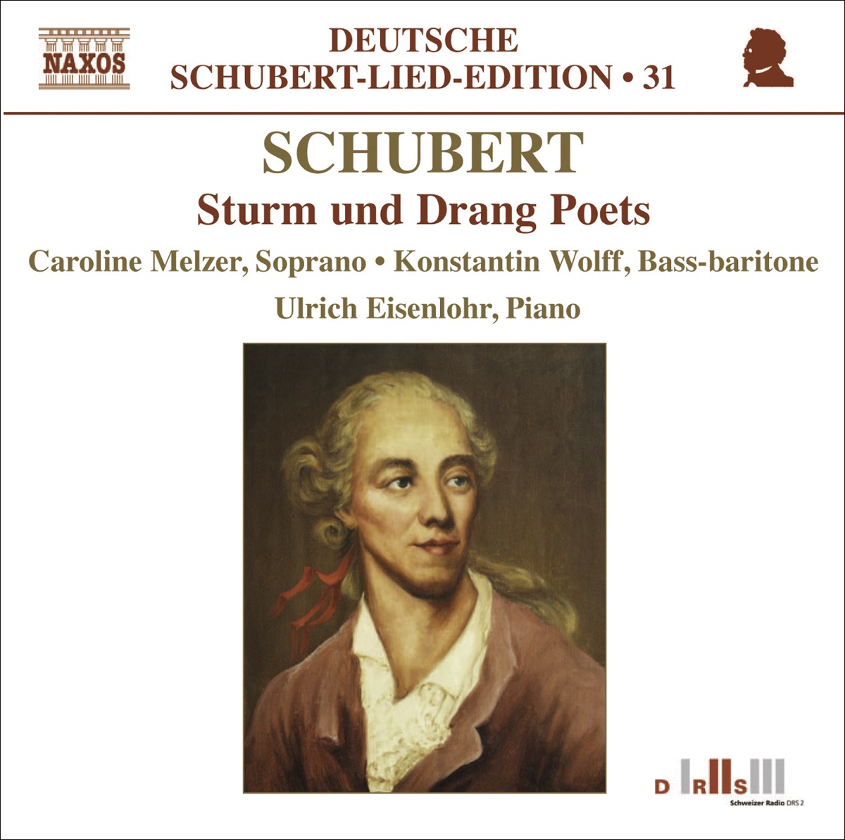 Schubert: Lied Edition 31 - Sturm Und Drang Poets by Ulrich Eisenlohr, Caroline Melzer & Konstantin Wolff album cover