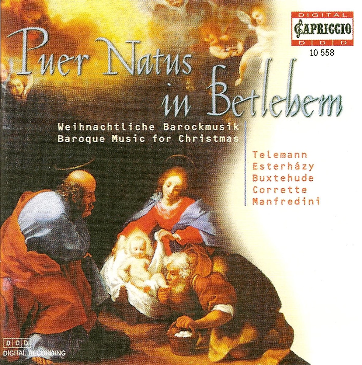 Esterhazy, Telemann, Corrette, Manfredini, Buxtehude & Casa: Christmas Baroque Music by Savaria Vocal Ensemble, Pal Nemeth & Capella Savaria album cover