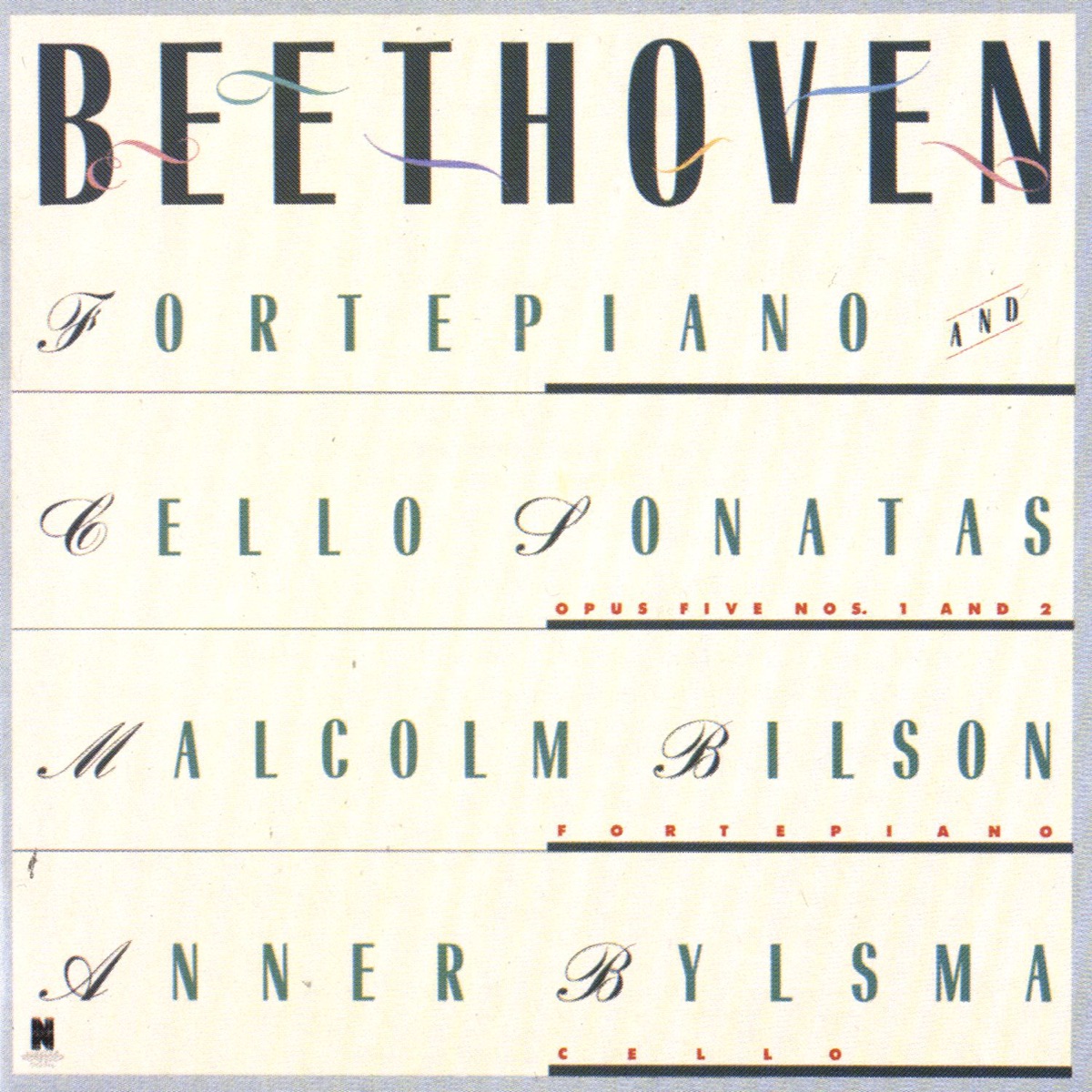 Beethoven: Sonatas For Forte Piano and Cello Nos. 1 & 2 by Anner Bylsma & Malcolm Bilson album cover