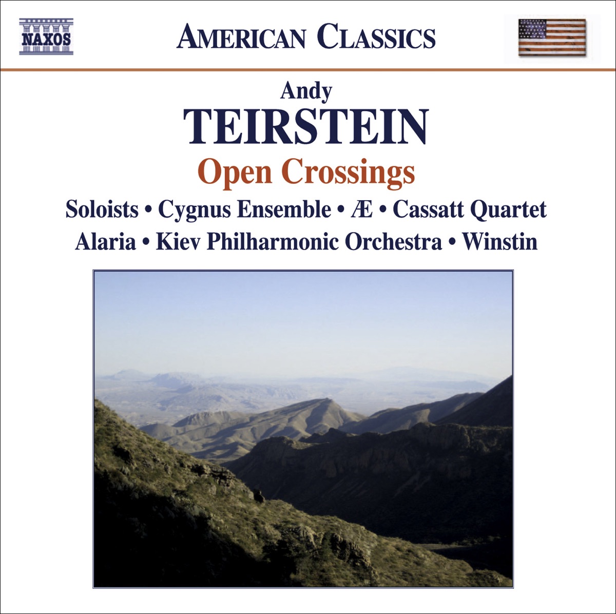 Open Crossings - Teirstein: Kopanitza, Invention, What Is Left of Us, Suite & Maramures by Andy Teirstein, Yuri Vodovoz & Cygnus Ensemble album cover