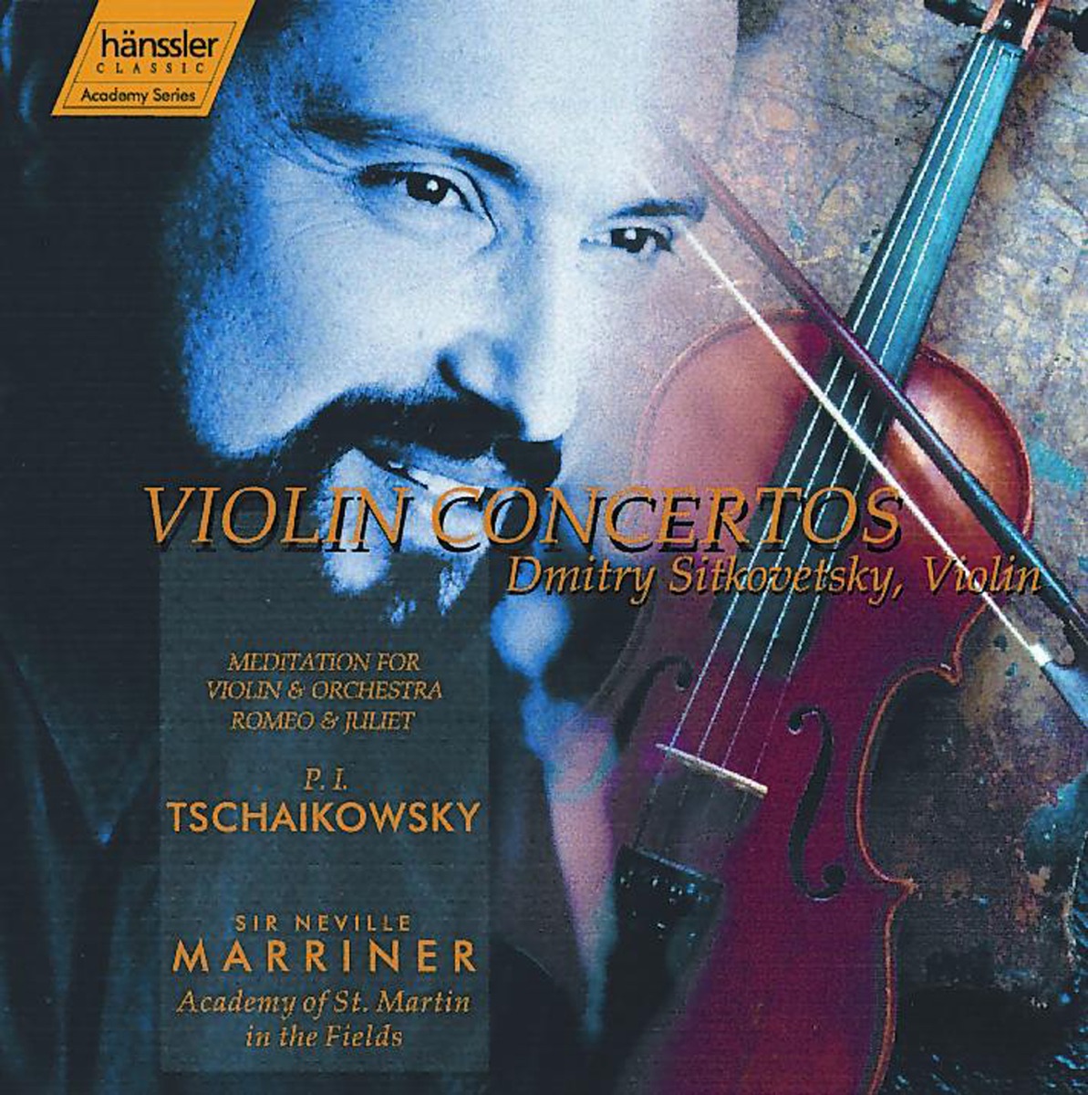 Tchaikovsky: Violin Concerto In D Major, Op. 35 - Meditation for Violin and Orchestra, Op. 42 by Academy of St Martin in the Fields, Sir Neville Marriner & Dmitry Sitkovetsky album cover