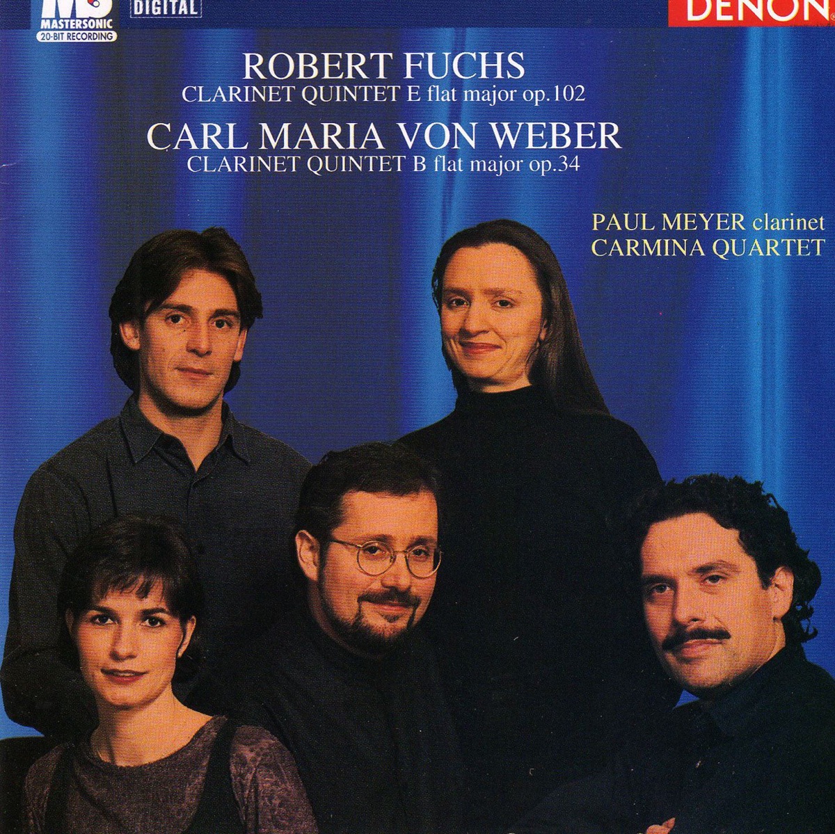 Fuchs & Weber: Clarinet Quintets by Paul Meyer & Carmina Quartet album cover