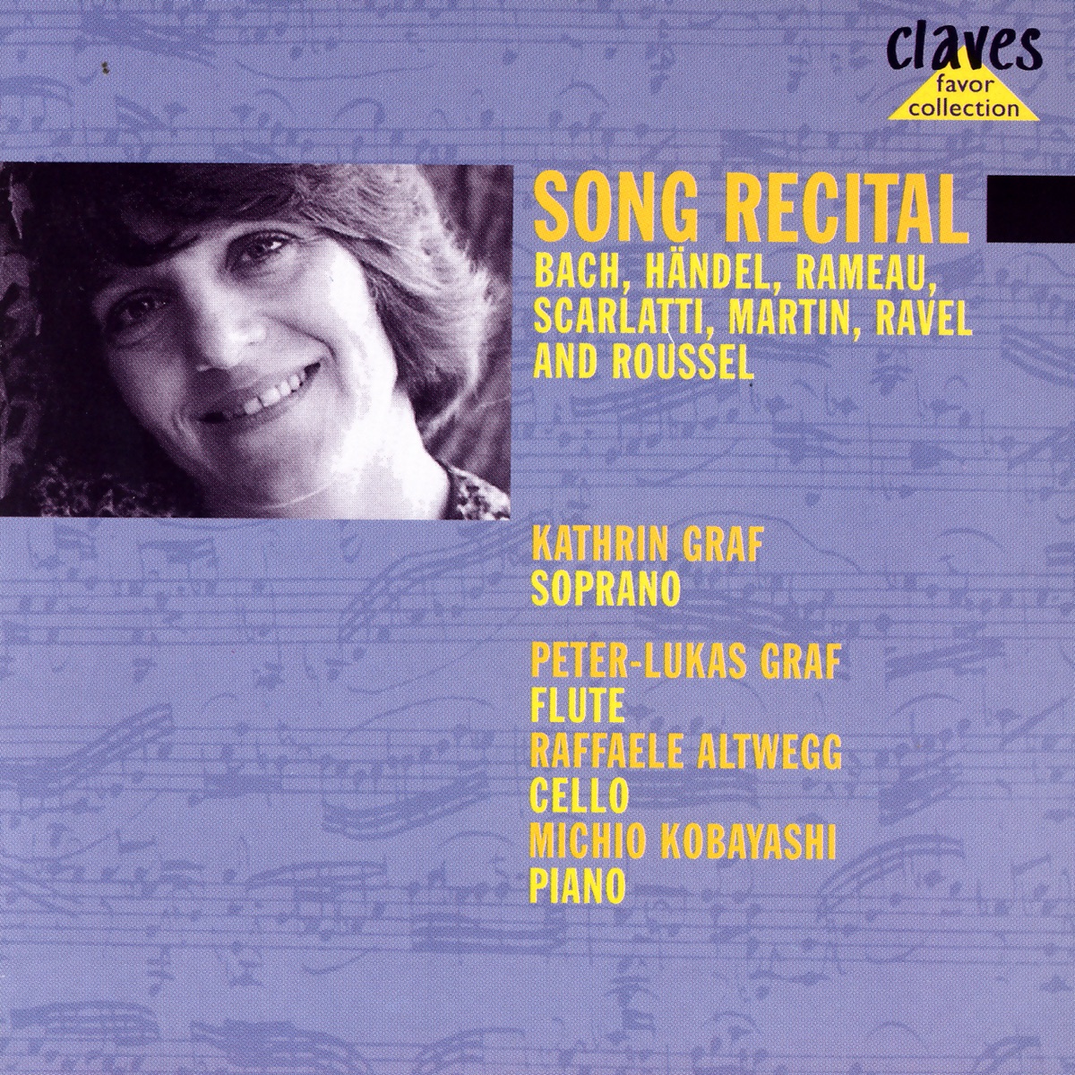 Music for Voice & Flute by Kathrin Graf, Peter-Lukas Graf, Raffaele Altwegg & Michio Kobayashi album cover