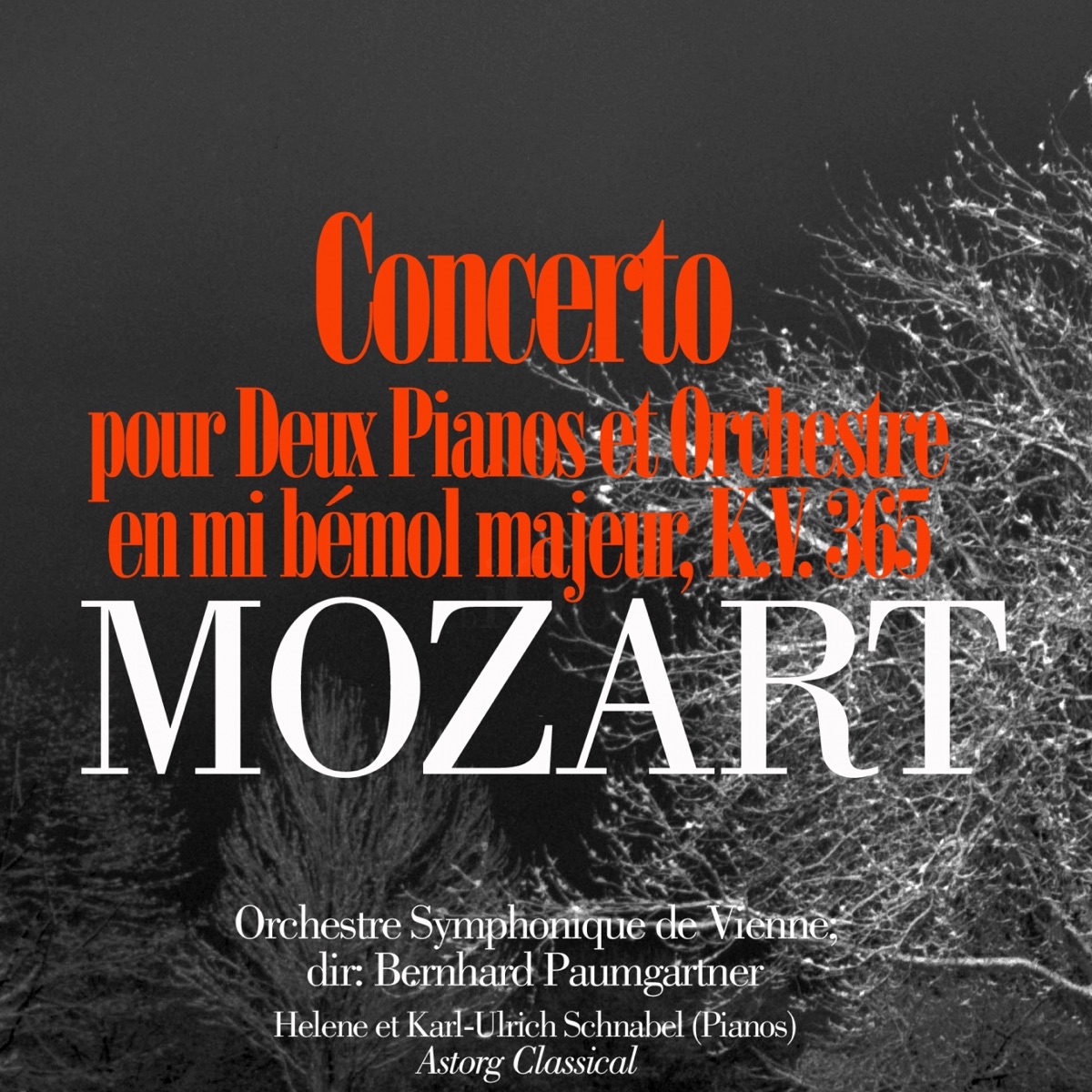 Mozart: Concerto pour deux pianos et orchestre en mi bémol majeur, K.V. 365 - Single by Orchestre symphonique de Vienne, Bernhard Paumgartner, Karl-Ulrich Schnabel & Helene Schnabel album cover