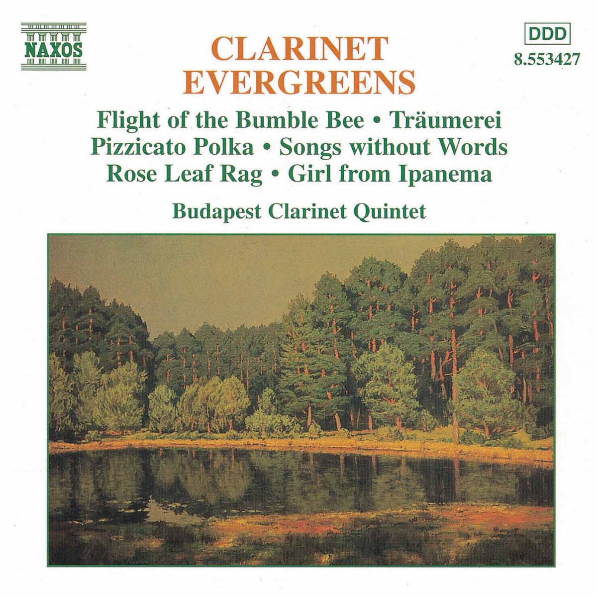 Clarinet Evergreens by Budapest Clarinet Quintet album cover