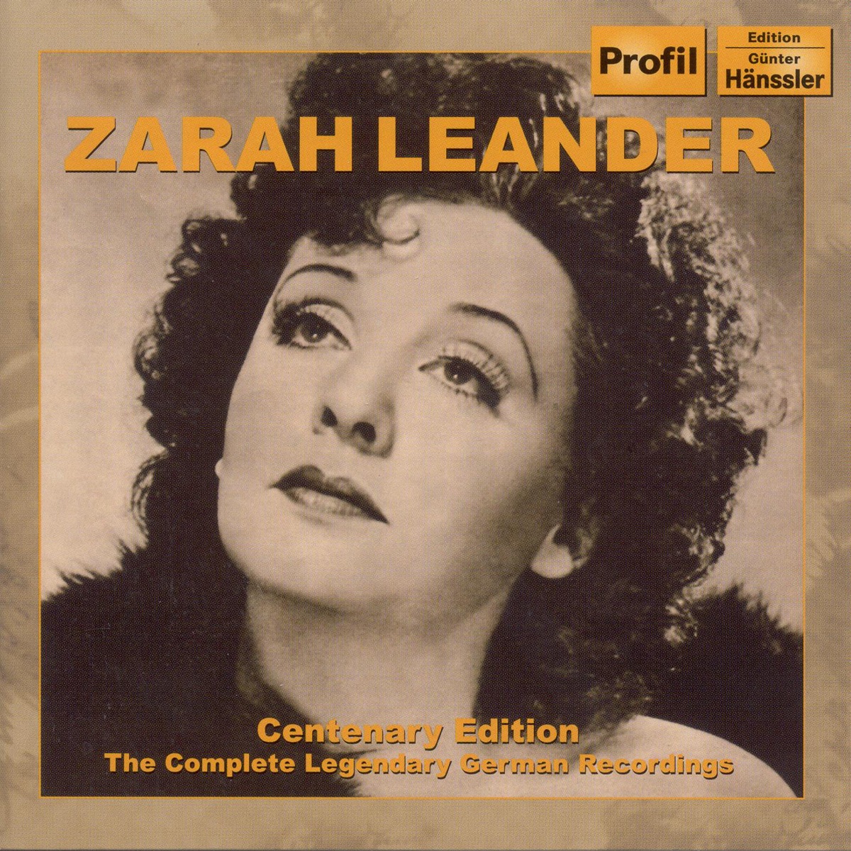 Leander, Zarah: Centenary Edition - the Complete Legendary German Recordings (1936-1952) by Metropol Vocalists, UFA Sound Film Orchestra, Zarah Leander, Lothar Brühne, Studio Orchestra, Einar Groth, Theo Mackeben, Boris Romanoff Balalaika Orchestra, UFA Sound Film Choir, Nico Dostal, Michael Jary, Gerhard Gregor, NWDR Sinfonieorchester, Sunshine Quartet, The Rias Dance Orchestra, Odeon Kunstlerorchester & Werner Schmidt-Boelcke album cover
