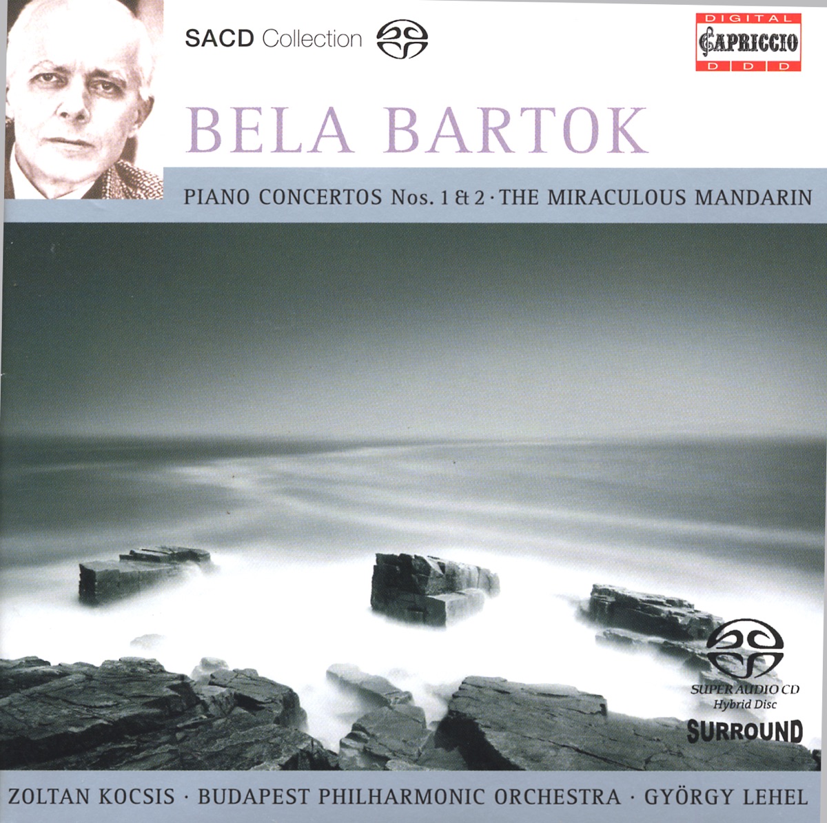 Bartók: Piano Concertos Nos. 1 and 2 & The Miraculous Mandarin Suite by Zoltán Kocsis, Gyorgy Lehel & Budapest Philharmonic Orchestra album cover