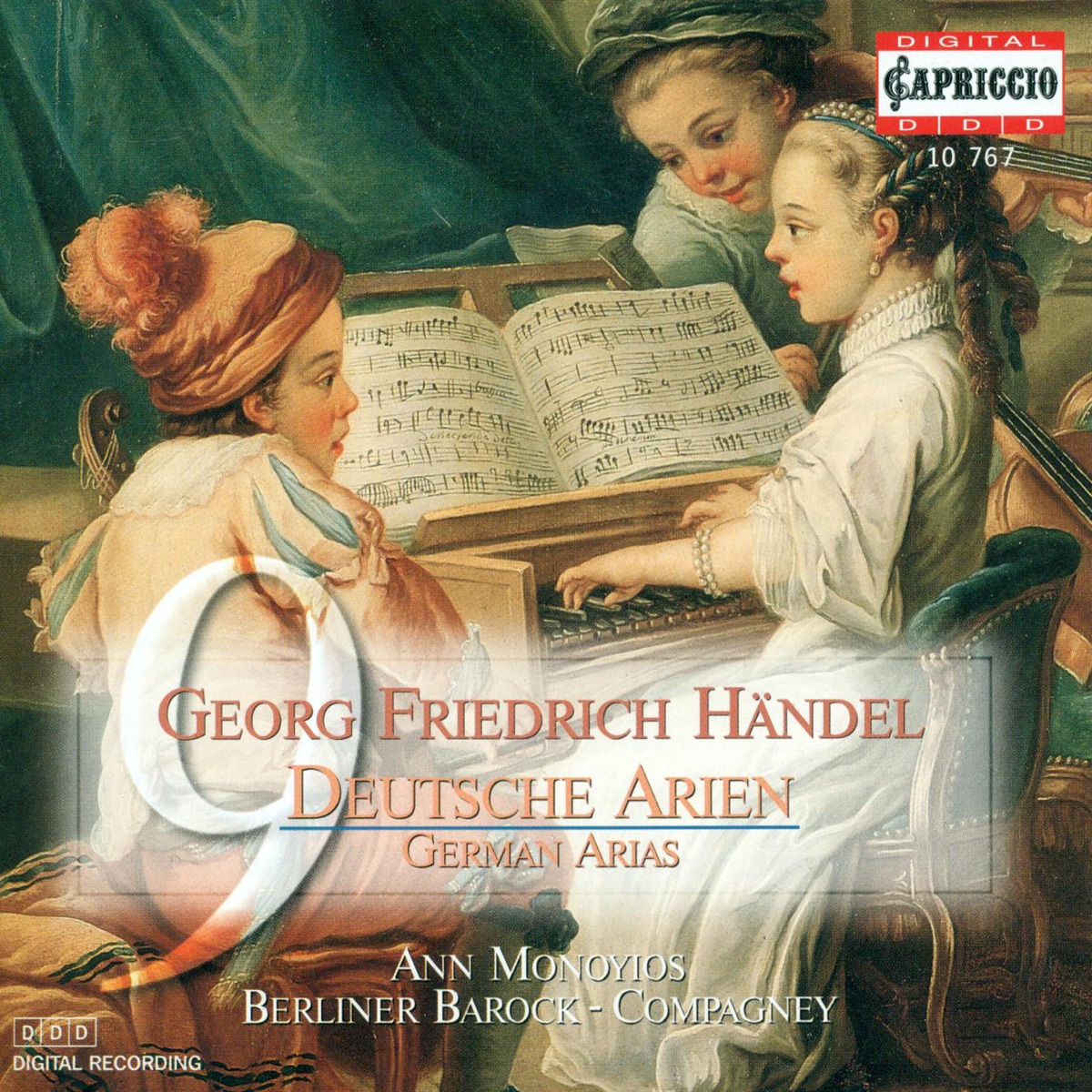 Handel, G.F.: German Arias by Berliner Barock-Compagney & Ann Monoyios album cover