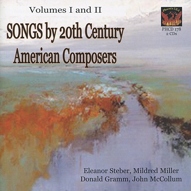 Songs by 20th Century American Composers by Eleanor Steber, Mildred Miller, Donald Gramm & John McCollum album cover
