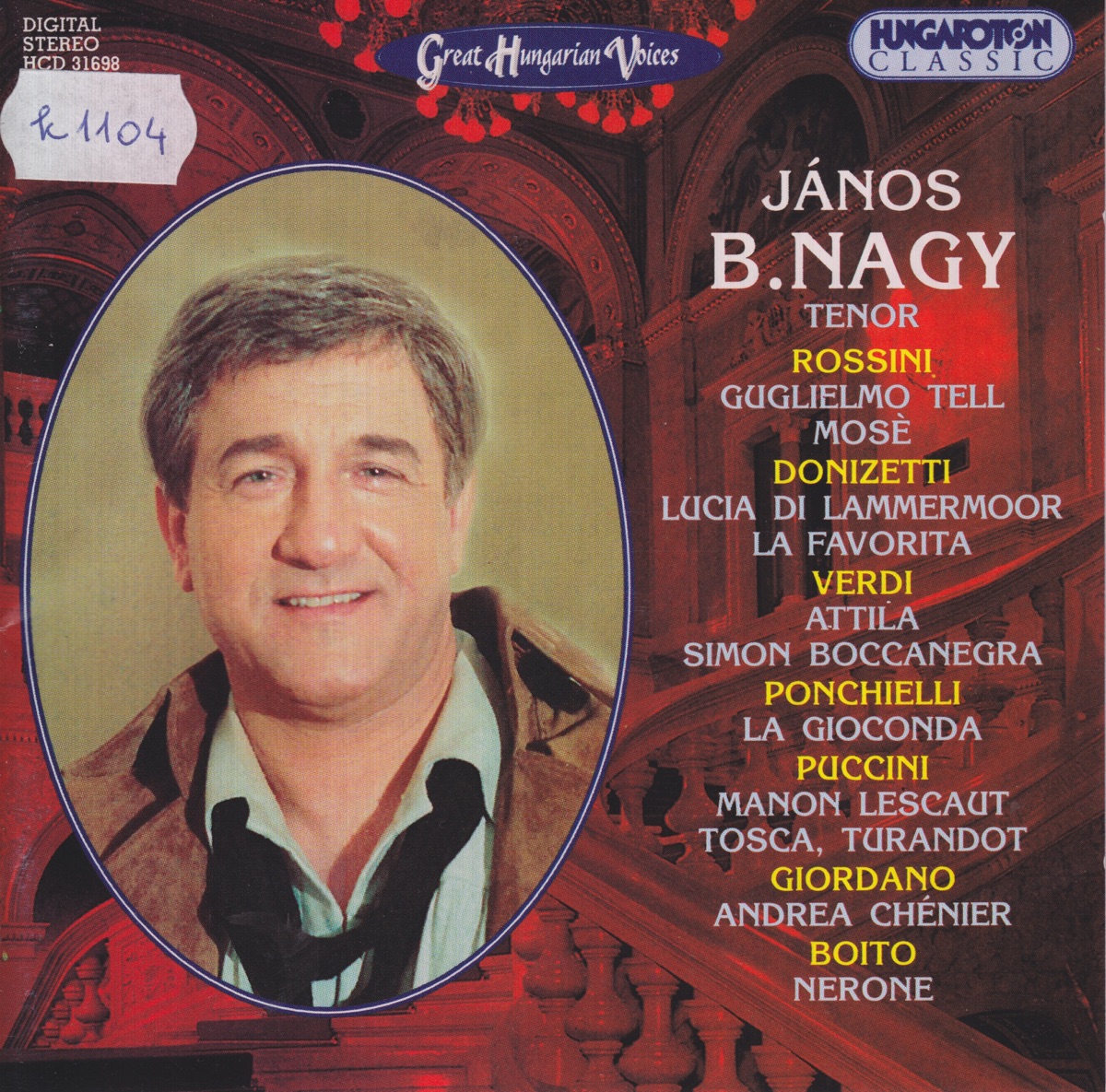 Great Hungarian Voices - János B. Nagy by János B. Nagy album cover