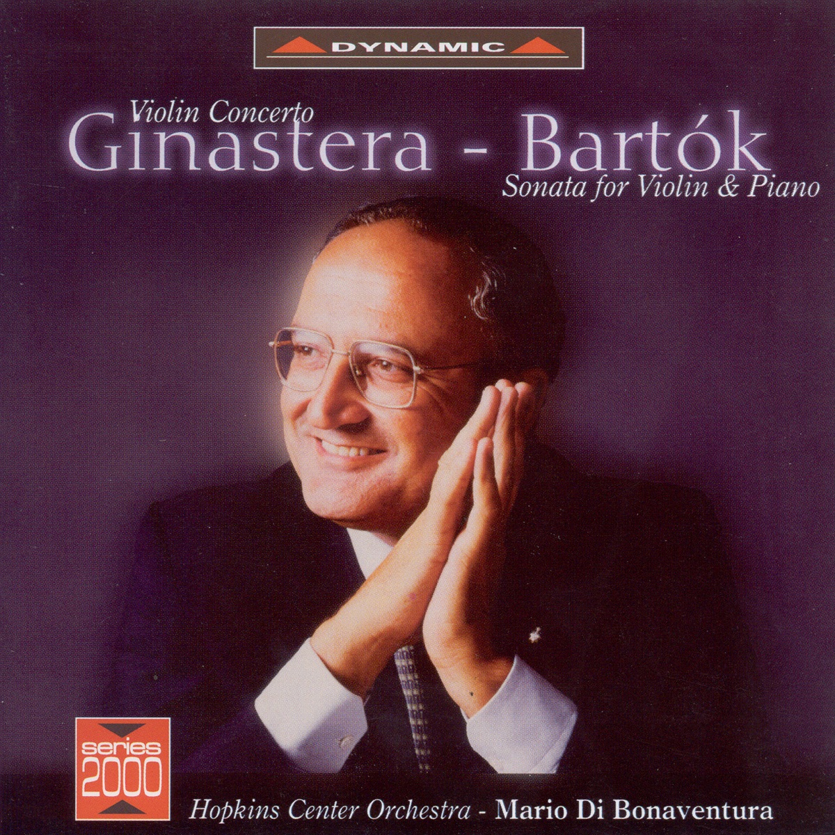 Ginastera: Violin Concerto - Bartok: Violin Sonata by Salvatore Accardo, Mario Di Bonaventura, Hopkins Center Orchestra & Noël Lee album cover