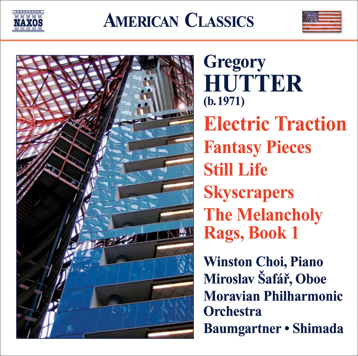 Hutter: Orchestral and Solo Piano Works by Andreas Herm Baumgartner, Moravian Philharmonic Orchestra, Winston Choi, Miroslav Safar & Toshiyuki Shimada album cover