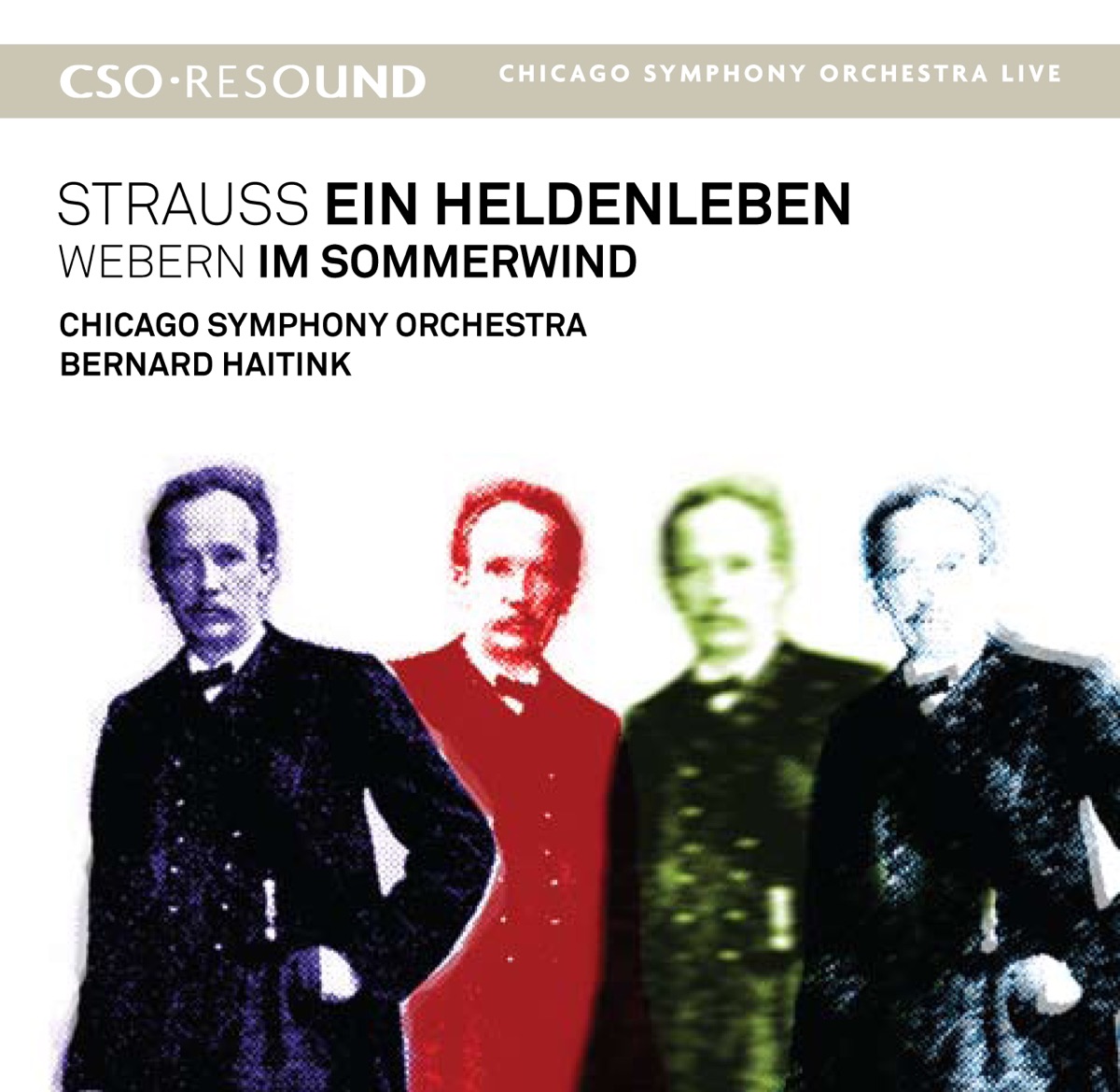 CSO Resound - Strauss: Ein Heldenleben - Webern: Im Sommerwind by Chicago Symphony Orchestra & Bernard Haitink album cover