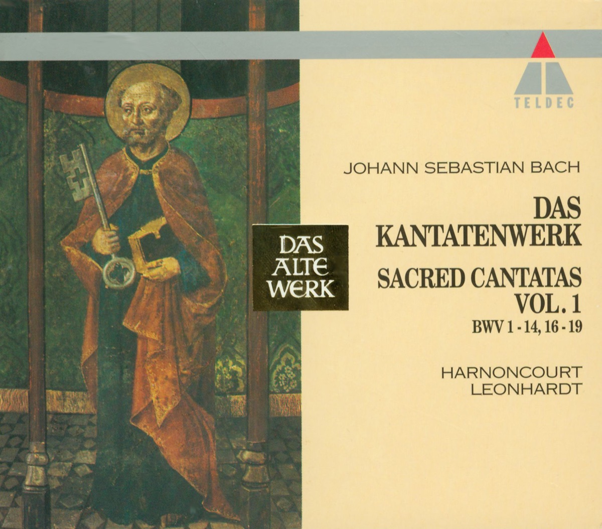 Bach, JS : Sacred Cantatas Vol. 1 : BWV 1-14, 16-19 by Concentus Musicus Wien, Gustav Leonhardt, Leonhardt-Consort & Nikolaus Harnoncourt album cover