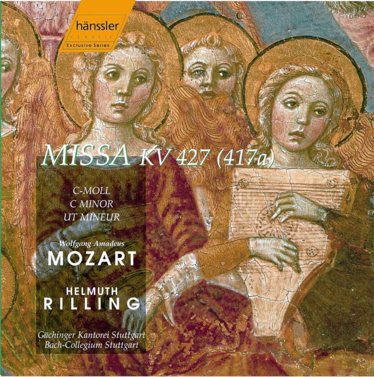 Mozart: Mass No. 18 In C Minor, K. 427, "Great" by Oliver Widmer, Ibolya Verebics, Christiane Oelze, Scot Weir, Gächinger Kantorei Stuttgart, Helmuth Rilling & Stuttgart Bach Collegium album cover