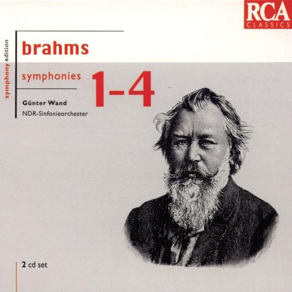 Brahms: The 4 Symphonies by Günter Wand & NDR Elbphilharmonie Orchester album cover