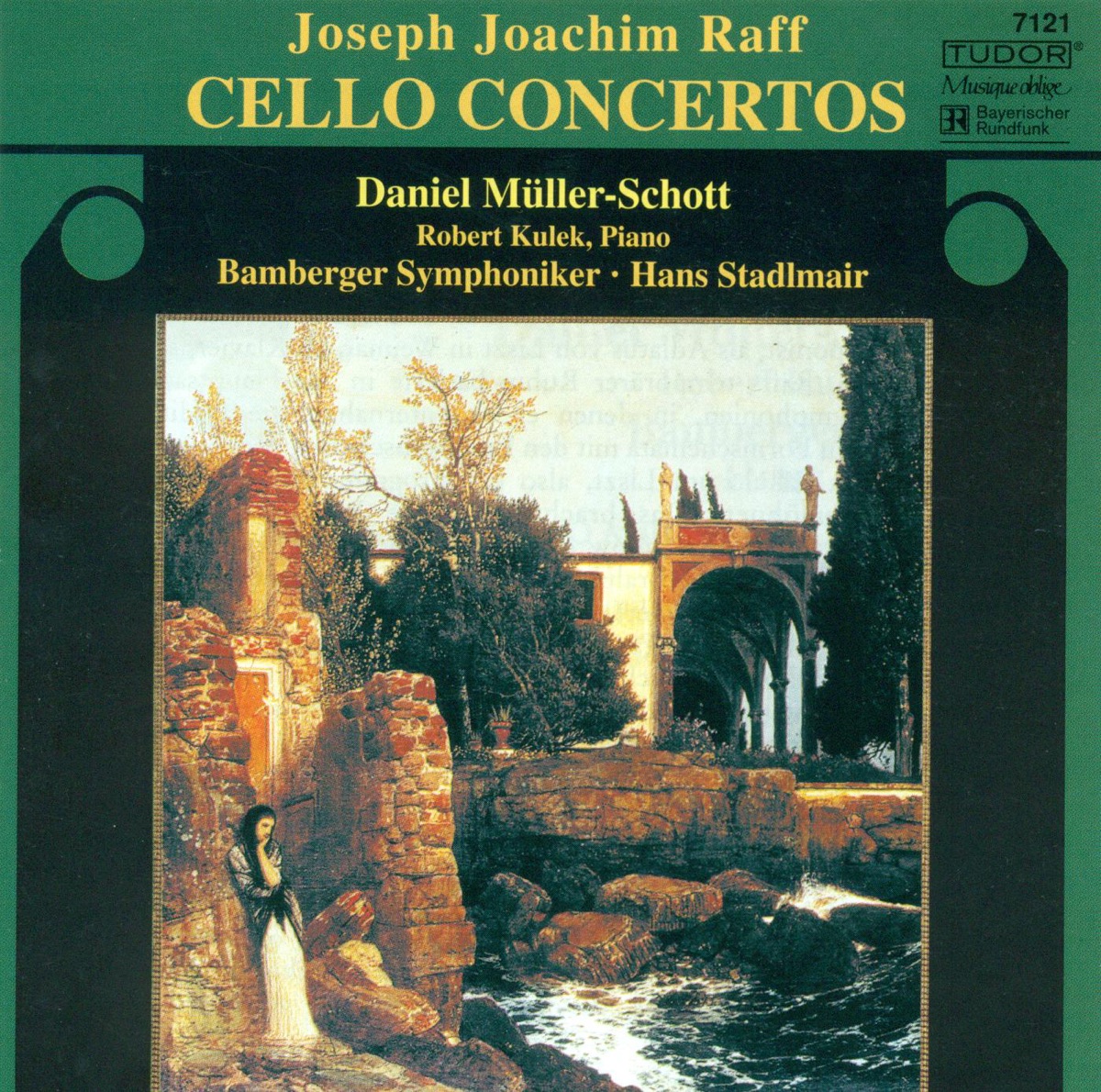 Raff: Cello Concertos Nos. 1 and 2, Fantasiestucke, Op. 86, No. 1 & Duo for Cello and Piano by Bamberg Symphony Orchestra, Daniel Müller-Schott & Hans Stadlmair album cover