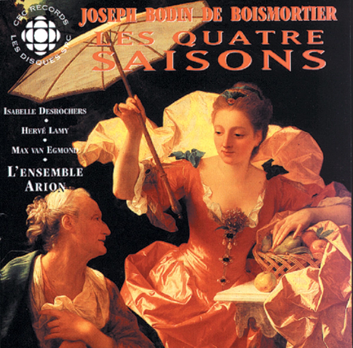 Boismortier: Les Quatre Saisons, Op. 5 by Isabelle Desrochers, L'Ensemble Arion, Herve Lamy & Max van Egmond album cover