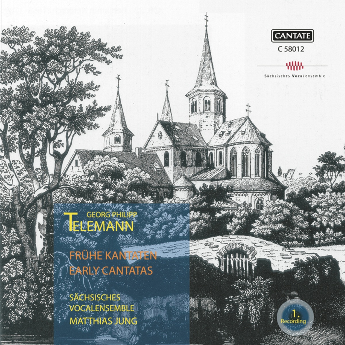 Telemann: Early Cantatas by Saxon Vocal Ensemble, Matthias Jung, Martin Krumbiegel, Gela Birckenstaedt, Frederic Meylan & Wolf Matthias Friedrich album cover