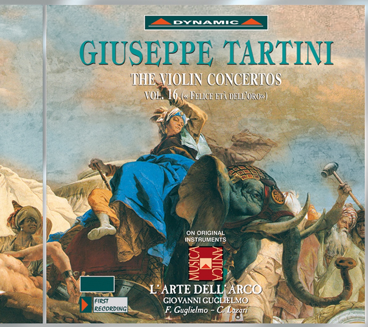 Tartini: The Violin Concertos, Vol. 16 by L'Arte Dell'Arco, Arte dell'Arco, L', L' Arte dell'Arco, Federico Guglielmo & Carlo Lazari album cover