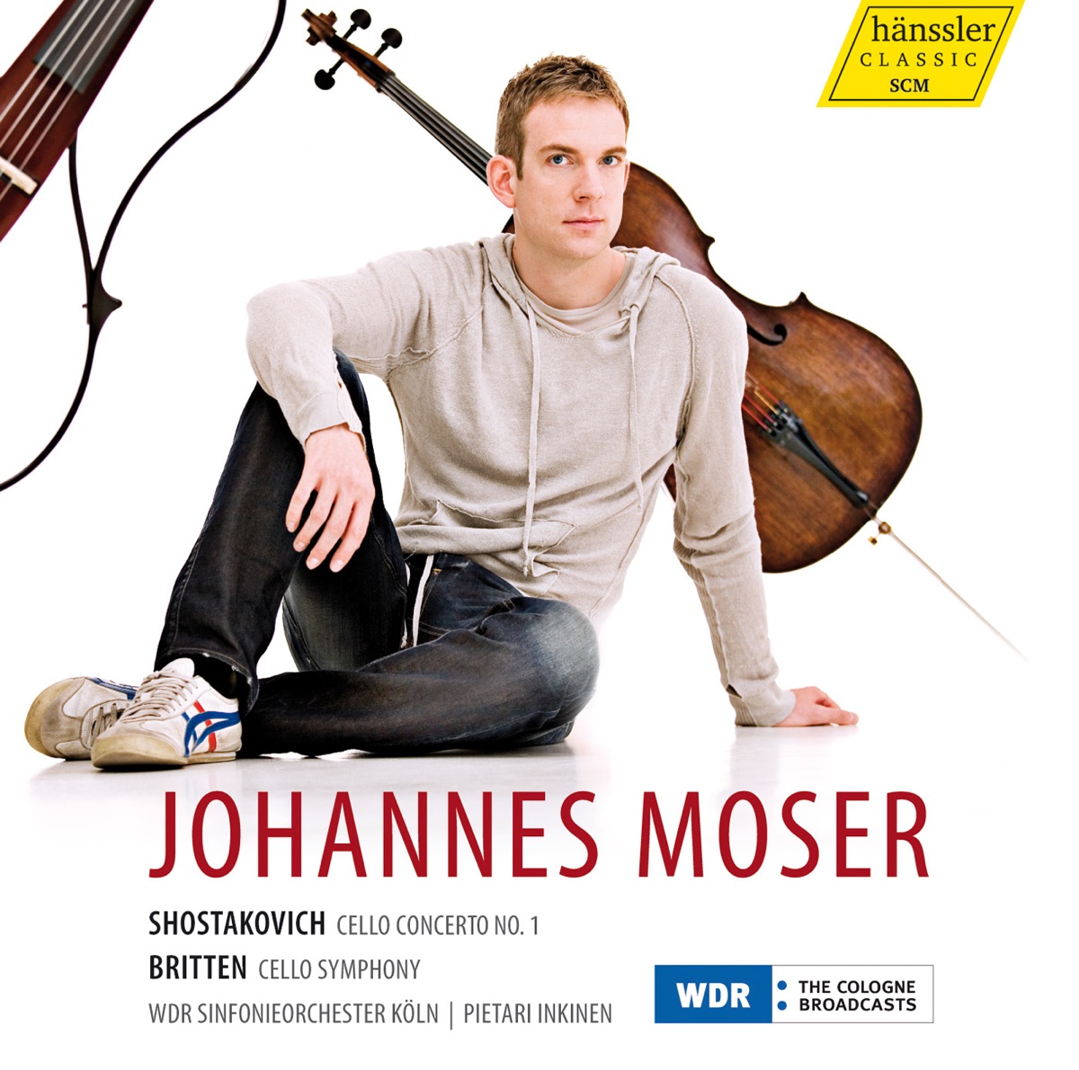 Shostakovich: Cello Concerto No. 1 - Britten: Cello Symphony by Johannes Moser, Pietari Inkinen & West German Radio Symphony Orchestra album cover