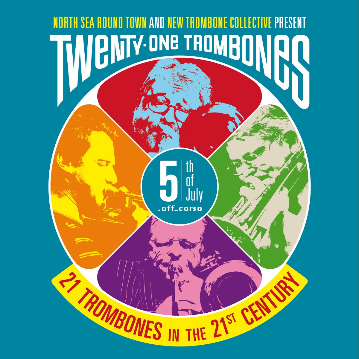 21 trombones in the 21st century (a Tribute to Urbie Green) by New Trombone Collective & Friends album cover