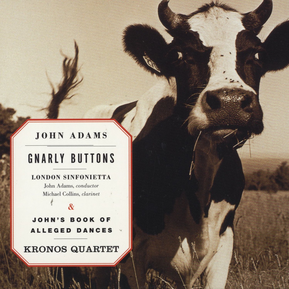 Adams: Gnarly Buttons - John's Book of Alleged Dances by Kronos Quartet & London Sinfonietta album cover