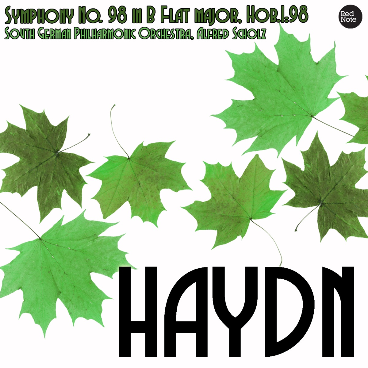 Haydn: Symphony No. 98 in B Flat major, Hob.I:98 by South German Philharmonic Orchestra & Alfred Scholz album cover