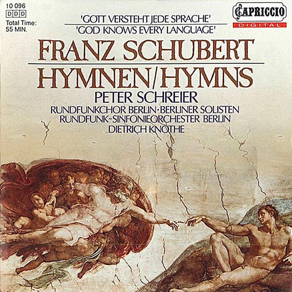 Schubert: Hymns by Peter Schreier, Berlin Radio Choir, Rundfunk-Sinfonieorchester Berlin, Dietrich Knothe, Magdalena Hajossyova, Sigurd Brauns, Ekkehard Wagner, Karl-Heinz Schmieder, Gisela Fetting, Astrid Pilzecker, Claudia Graswurm, Bernd Casper, Karin Pohl, Brigitte Domhardt, Georg Christoph Biller, Christina Klopsch & Berlin Soloists album cover