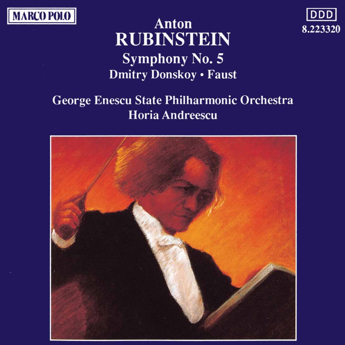 Rubinstein: Symphony No. 5 & Dmitry Donsky & Faust by "George Enescu" Bucharest Philharmonic Orchestra & Horia Andreescu album cover