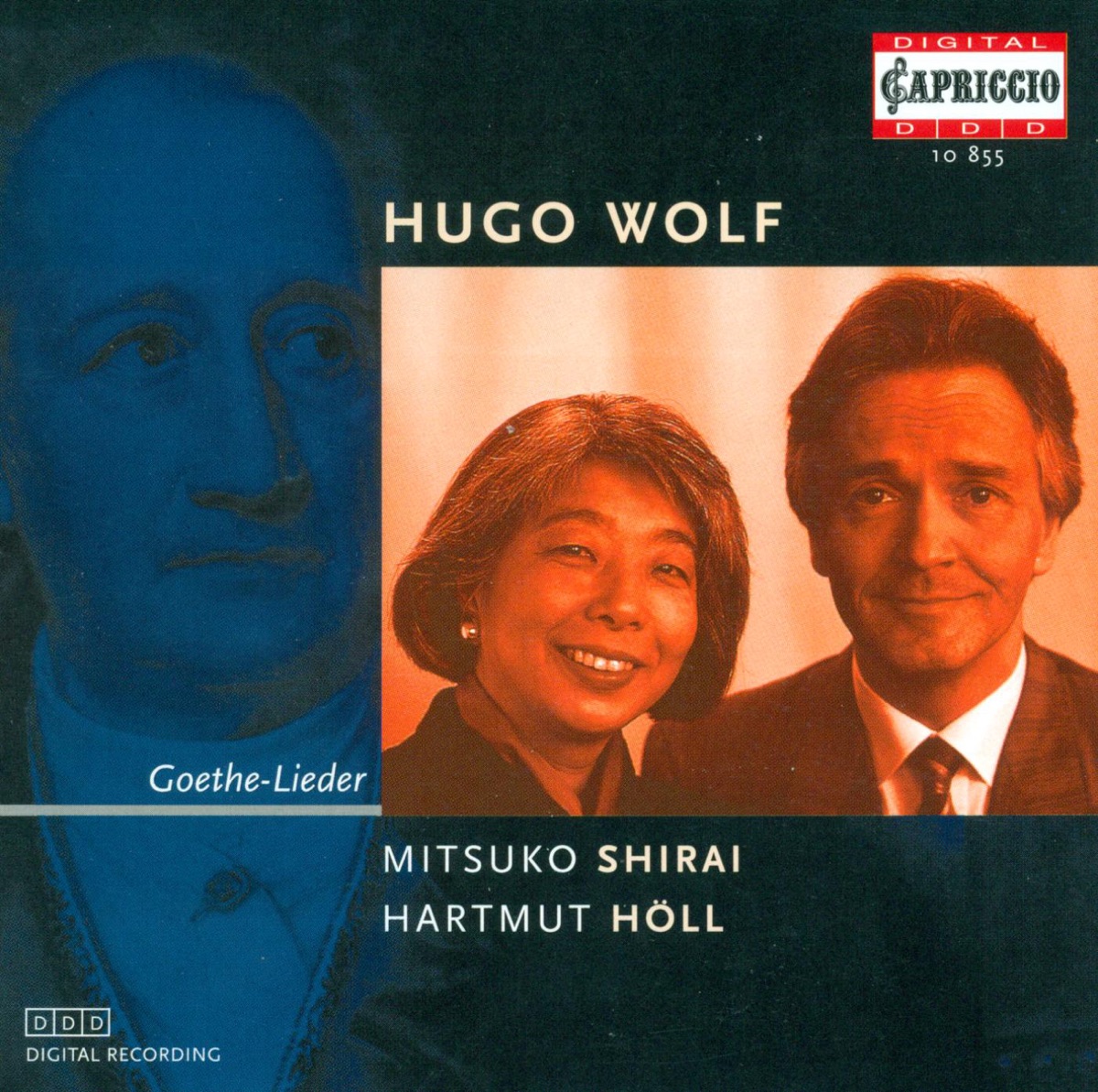 Wolf, H.: Goethe Lieder by Mitsuko Shirai & Hartmut Holl album cover