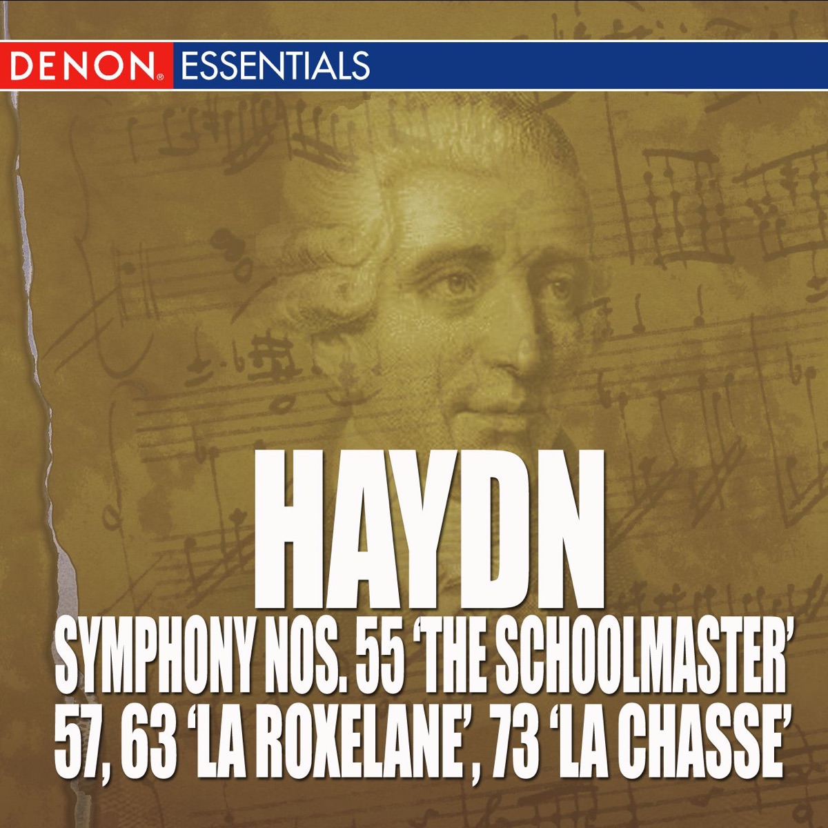 Haydn: Symphony Nos. 55 "The Schoolmaster", 57, 63 "La Roxelane" & 73 'La Chasse' by Southgerman Philharmonic Orchestra & Alexander von Pitamic album cover