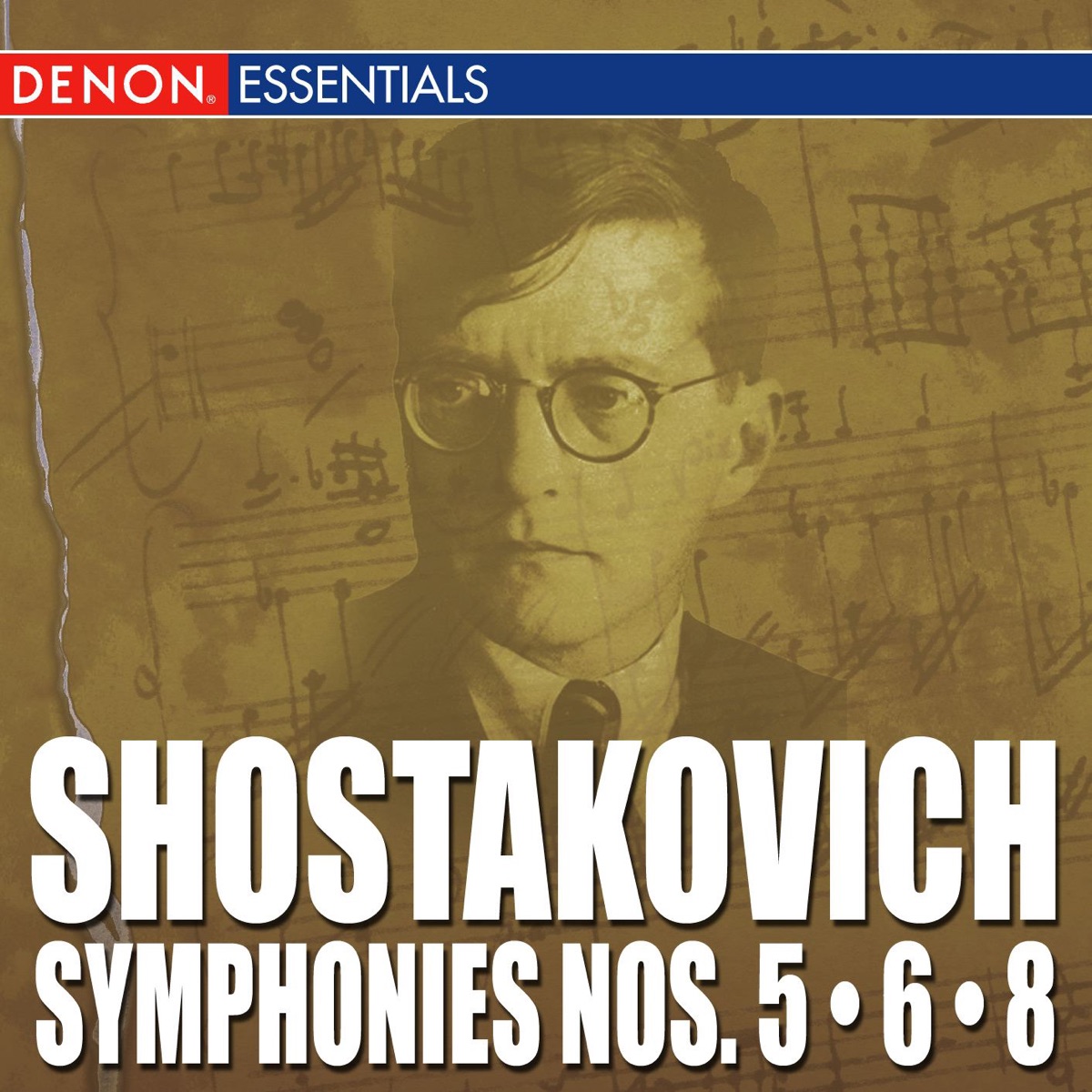 Shostakovich: Symphonies Nos. 5, 6 & 8 by Leningrad Philharmonic Symphony Orchestra & Yevgeny Mravinsky album cover