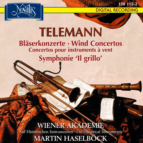 Telemann: Wind Concertos by Martin Haselböck & Wiener Akademie album cover