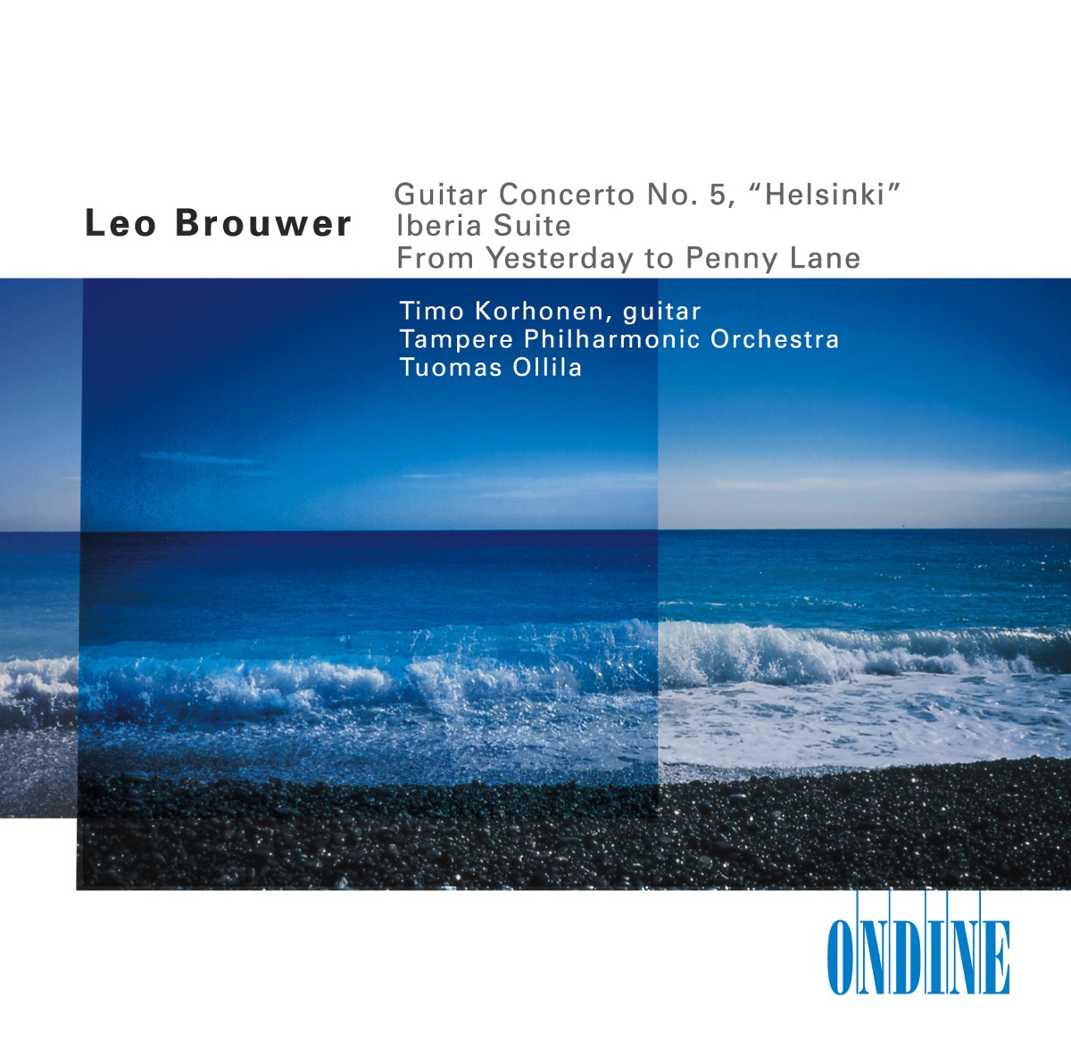 Brouwer: Guitar Concerto No. 5 & From Yesterday to Penny Lane - Albéniz: Iberia, Book 1 (Excerpts) [Arr., L. Brouwer] by Tuomas Ollila-Hannikainen, Tampere Philharmonic Orchestra & Timo Korhonen album cover