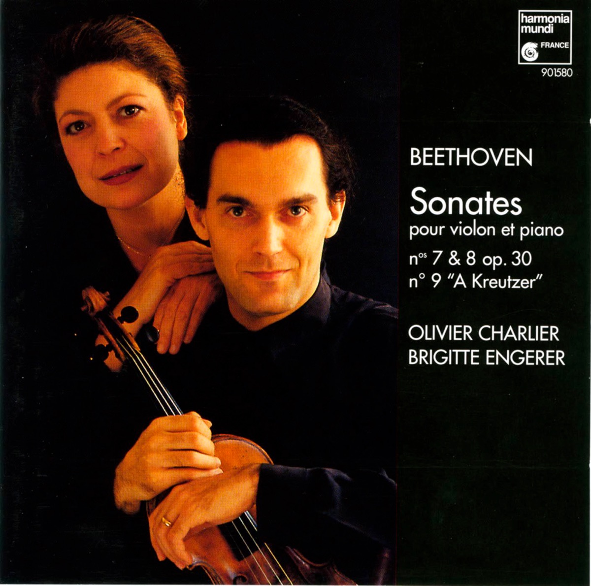 Beethoven: Violin Sonatas Nos. 7, 8 & 9 "Kreutzer" by Olivier Charlier & Brigitte Engerer album cover