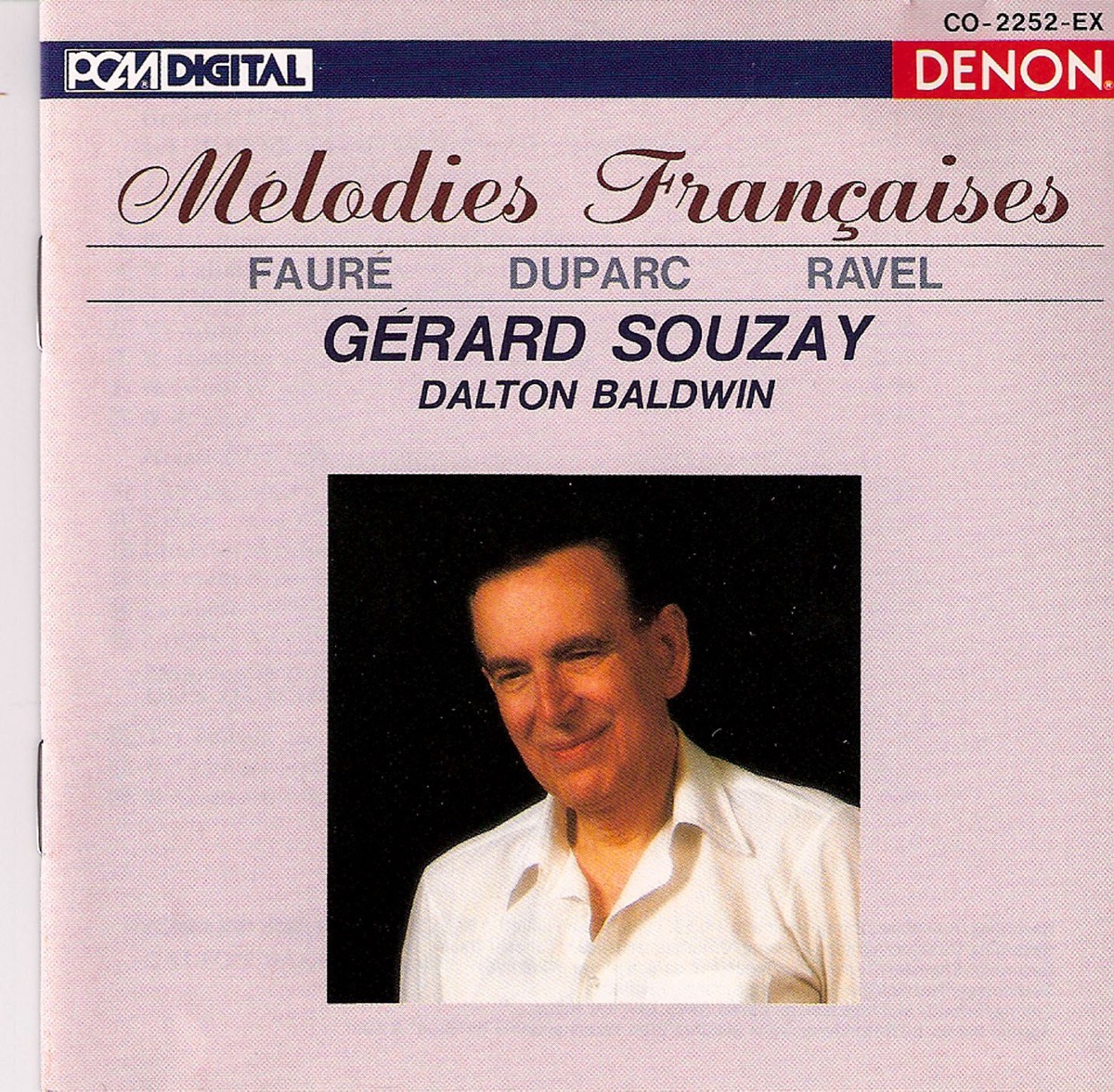 Mélodies Francaises by Gérard Souzay & Dalton Baldwin album cover