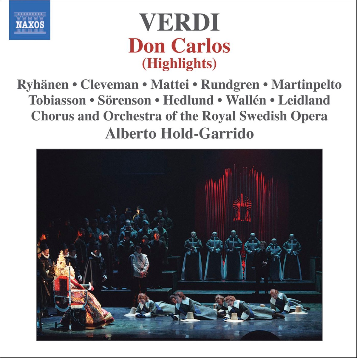 Verdi: Don Carlos (Highlights) by Alberto Hold-Garrido, Jaako Ryhanen, Royal Court Orchestra & Lars Cleveman album cover