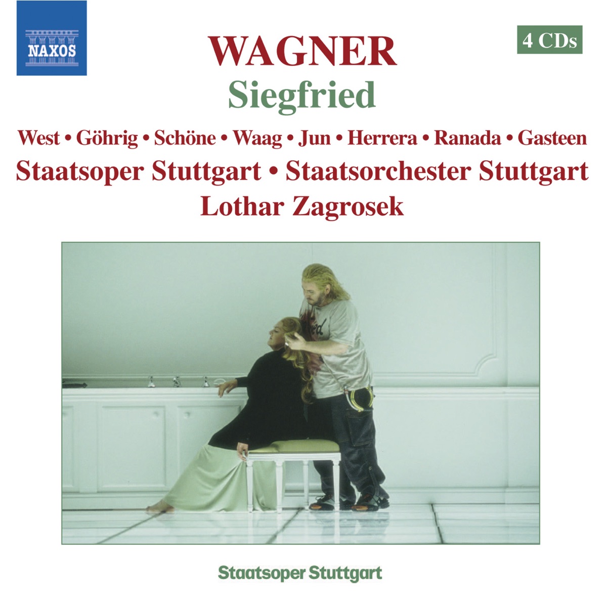 Wagner: Siegfried (Ring Cycle 3) by Gabriela Herrera, Heinz Gohrig, Helene Ranada, Jon Frederic West, Lothar Zagrosek, Stuttgart State Opera Orchestra & Wolfgang Schone album cover
